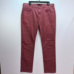 J Brand Mens Slim Fit Pants Red Size 34